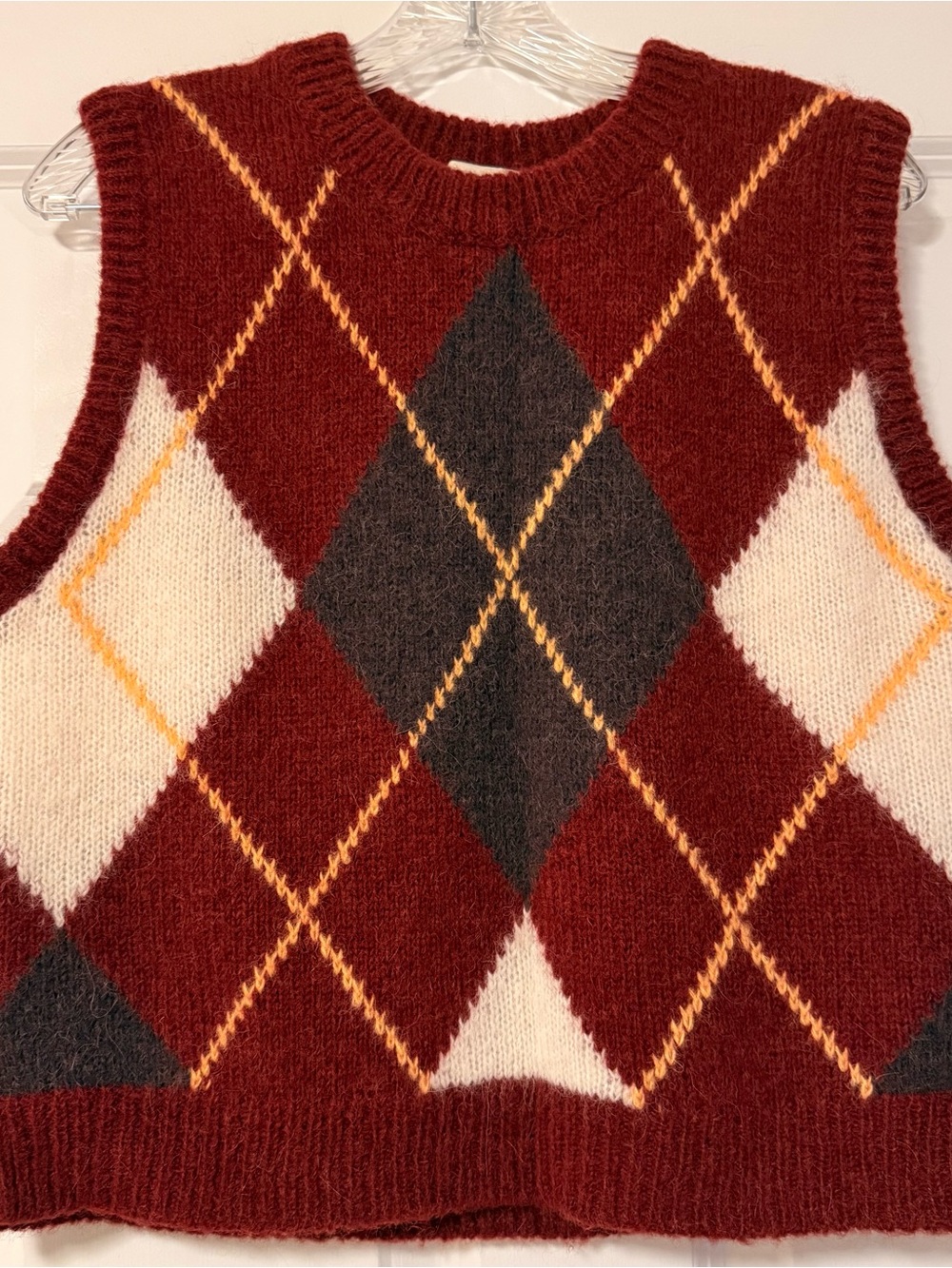 Sézane | Philly Argyle Sweater Vest - Picture 5 of 7